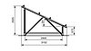 [Translate to Englisch:] Zeichnung Freiland KIT 18 Module Alpin - Neigung 25°